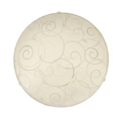 Flushmount Ceiling Light With Scroll Swirl Design White - Simple Designs -Home Decoration Shop GUEST 000e4ed8 ebe2 403b b376 7a5f7b7a3bc8