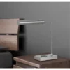 17.5" Metal LED Desk Lamp With Wireless Charging Brushed Steel (Includes LED Light Bulb) - Cal Lighting -Home Decoration Shop GUEST 01864310 8991 4774 a054 ad108729e1f9