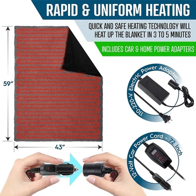 Zone Tech Faux Shearling Fleece Travel Blanket ,Grey Soft Plush Warm Comfortable Car Seat 59"x43” Blanket, Great For Winter, Home, Office And Camping 3 Zone Tech Faux Shearling Fleece Travel Blanket ,Grey Soft Plush Warm Comfortable Car Seat 59"x43” Blanket, Great For Winter, Home, Office And Camping