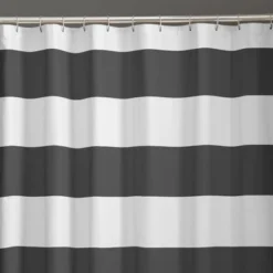 Porter Striped Shower Curtain Gray - Zenna Home -Home Decoration Shop GUEST 030941c9 61bb 497d b43f d2ae3ceb9c5f