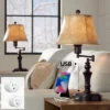 Regency Hill Corey Bronze Swing Arm USB Desk Lamps Set Of 2 With Socket -Home Decoration Shop GUEST 03bb7d43 6544 4730 93ae 9e89044d198a
