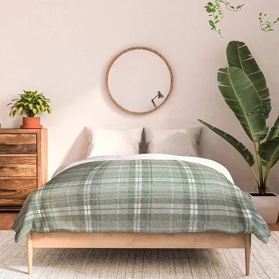 Little Arrow Design Co Fall Plaid Comforter Set Sage Green - Deny Designs 4 Little Arrow Design Co Fall Plaid Comforter Set Sage Green - Deny Designs - Image 2
