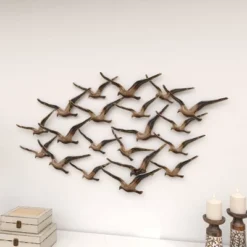 Metal Bird Flying Flock Of Wall Decor Gold - Olivia & May -Home Decoration Shop GUEST 061961ec cbdd 4ff2 93ee c6f130f6252b
