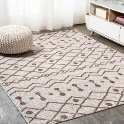 Nokat Modern Bohemian Inspired Indoor/Outdoor Area Rug - JONATHAN Y -Home Decoration Shop GUEST 0681b524 ad5e 467f 90ee f9865b9701f9