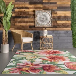 NuLOOM Contemporary Floral Sabrina Indoor/Outdoor Patio Area Rug -Home Decoration Shop GUEST 06faa8ed 2d89 48c0 b523 9db075c1296d