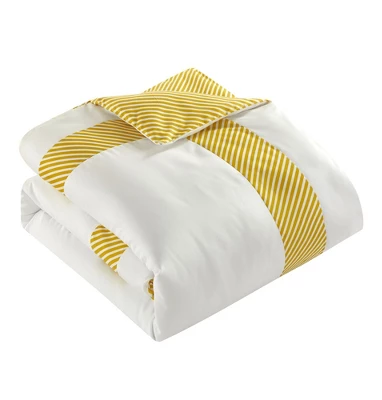 Chic Home Gibson Comforter Set Striped Hotel Collection Design Bed In A Bag Bedding - Decorative Pillows Pillowcase Sham - 7 Piece - Twin 66x90" 4 Chic Home Gibson Comforter Set Striped Hotel Collection Design Bed In A Bag Bedding - Decorative Pillows Pillowcase Sham - 7 Piece - Twin 66x90" - Image 2