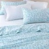 6pc Printed Pattern Percale Cotton Sheet Set - Laura Ashley