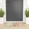 Colour Poems Bold Curvature Stripes I Looped Vinyl Welcome Mat - Society6 -Home Decoration Shop GUEST 0bd7c16f afd0 459d 9058 d45918de1e63