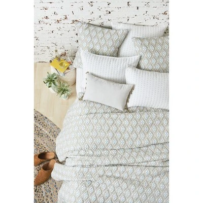 Carol & Frank 26" X 26" Liam Sky Handcrafted Euro Sham 4 Carol & Frank 26" X 26" Liam Sky Handcrafted Euro Sham - Image 2