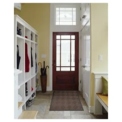 2'x3' Solid Diamond Doormat Brown/Black - HomeTrax -Home Decoration Shop GUEST 0d35a9ca 0e5d 4366 a56c 56b299e2c99b