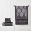 Modern Threads 6 Piece Reversible Yarn Dyed Jacquard Towel Set, Artesia Damask. -Home Decoration Shop GUEST 0e541334 5651 4595 bee4 f42faec5b94a