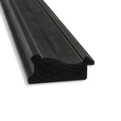 22" X 28" Non-Beveled Shipwreck Black Narrow Bathroom Wall Mirror - Amanti Art