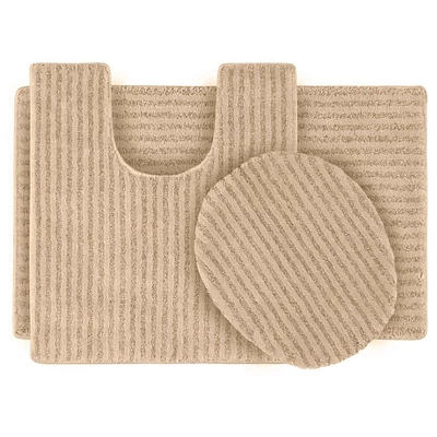 3pc Sheridan Plush Washable Nylon Bath Rug Set - Garland 10 3pc Sheridan Plush Washable Nylon Bath Rug Set - Garland - Image 8