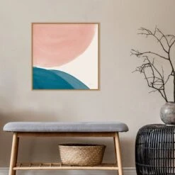 22" X 22" Eventide Pools II By Piper Rhue Framed Canvas Wall Art Light Brown - Amanti Art -Home Decoration Shop GUEST 13ac3b62 ebd5 4df7 ac06 cfe5480fde4f