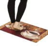 J&V TEXTILES 18" X 30" Cushioned Kitchen Floor Standing Mat (French Coffee)