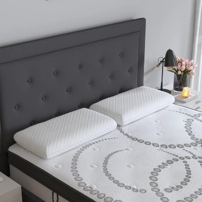 Merrick Lane Queen Size Ventilated Memory Foam Bed Pillow - Cool Gel Infused Memory Foam Pillow For Sleeping 6 Merrick Lane Queen Size Ventilated Memory Foam Bed Pillow - Cool Gel Infused Memory Foam Pillow For Sleeping - Image 4