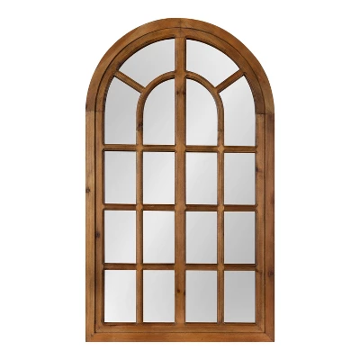 22" X 38" Boldmere Arch Wall Mirror Brown - Kate & Laurel All Things Decor 3 22" X 38" Boldmere Arch Wall Mirror Brown - Kate & Laurel All Things Decor