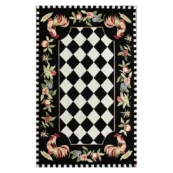Angla Rooster Kitchen Area Rug Black - NuLOOM -Home Decoration Shop GUEST 1808dbdf ae83 41cd bd70 c902f2b17be0
