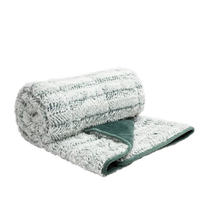 50"x60" Machine Washable Brushed Faux Fur To Mink Weighted Throw Blanket - Dream Theory 4 50"x60" Machine Washable Brushed Faux Fur To Mink Weighted Throw Blanket - Dream Theory - Image 2