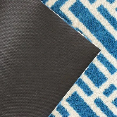 2'x3' ColorStar Deco Grid Door Mat Sapphire - Bungalow Flooring 7 2'x3' ColorStar Deco Grid Door Mat Sapphire - Bungalow Flooring - Image 5