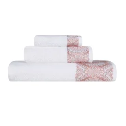 Medallion Ultra-Soft Cotton Highly Absorbent 3 Piece Jacquard Towel Set By Blue Nile Mills -Home Decoration Shop GUEST 1b59e3f0 2f9d 4c4a 8e6f 3da5f1f8913b