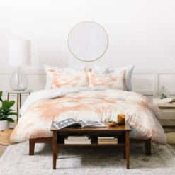 Amy Sia Tie Dye 3 Peach Duvet Set - Deny Designs -Home Decoration Shop GUEST 1be13805 4c3c 410f aeb9 9eba8b7a1449