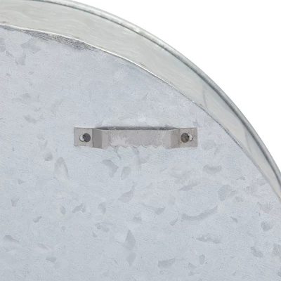 Farmlyn Creek Galvanized Metal Round Floating Shelf (12.5 In) 10 Farmlyn Creek Galvanized Metal Round Floating Shelf (12.5 In) - Image 8