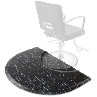 Saloniture Salon & Barber Shop Chair Anti-Fatigue Floor Mat - Black Semi Circle 15 Saloniture Salon & Barber Shop Chair Anti-Fatigue Floor Mat - Black Semi Circle - Image 13