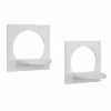 11.6" X 7.7" 2pc Round Silhouette Shelf Set White - Danya B. 1 11.6" X 7.7" 2pc Round Silhouette Shelf Set White - Danya B. -Home Decoration Shop GUEST 1de0a43d 3445 4dc8 9b12 1068699f9bb6