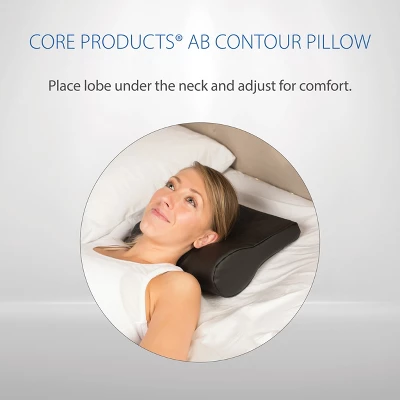 Core Products AB Contour Cervical Support Pillow, Black Vinyl 7 Core Products AB Contour Cervical Support Pillow, Black Vinyl - Image 5