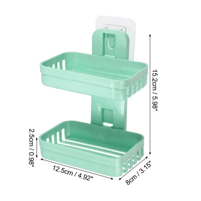 Unique Bargains Plastic Soap Dish Keep Soap Dry Soap Cleaning Storage Drill Free Soap Holder For Home Bathroom Kitchen 1 Pc 5 Unique Bargains Plastic Soap Dish Keep Soap Dry Soap Cleaning Storage Drill Free Soap Holder For Home Bathroom Kitchen 1 Pc - Image 3