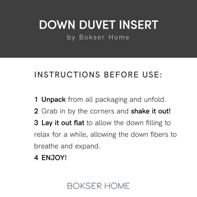 All Season Luxury White Duck Down Duvet Comforter Insert | BOKSER HOME 11 All Season Luxury White Duck Down Duvet Comforter Insert | BOKSER HOME - Image 9
