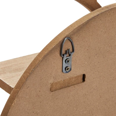 Brown Wooden Moon Shelf, Rustic Wall Home Decor, Crystal Holder For Stones Display And Essential Oils (12 X 12 X 3 In) 7 Brown Wooden Moon Shelf, Rustic Wall Home Decor, Crystal Holder For Stones Display And Essential Oils (12 X 12 X 3 In) - Image 5