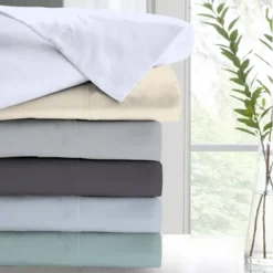 300 Thread Count Wrinkle Resistant Solid Sheet Set - Color Sense -Home Decoration Shop GUEST 2272a704 43e6 4c12 9791 498055af91b6