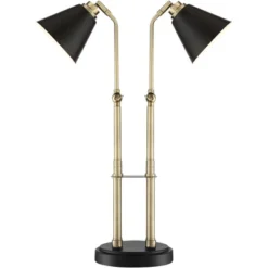Possini Euro Design Sentry Modern Mid Century Desk Lamp 23" High Black Brass With USB Charging Port LED Adjustable Cone Shade For Bedroom Living Room 16 Possini Euro Design Sentry Modern Mid Century Desk Lamp 23" High Black Brass With USB Charging Port LED Adjustable Cone Shade For Bedroom Living Room -Home Decoration Shop GUEST 23a902e2 1768 4a21 b4e8 f727be00628c
