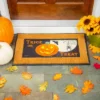 Evergreen Trick Or Treat Jack-o-Lantern Sassafras Indoor Outdoor Switch Doormat 1'10"x10" Multicolored