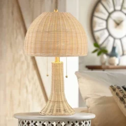 22" LED Joanie Rustic Iron Table Lamp Natural/Brass (Includes LED Light Bulb) - JONATHAN Y -Home Decoration Shop GUEST 2812e752 800c 4f8a af5e 89a244ccf4ba