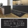 J&V TEXTILES 20" X 55" Oversized Cushioned Anti-Fatigue Kitchen Runner Mat (Rules Of The Kitchen)