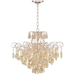 Vienna Full Spectrum Mellie Champagne Gold Chandelier 24" Wide French Crystal 6-Light Fixture For Dining Room House Kitchen Island Entryway Bedroom -Home Decoration Shop GUEST 2af58a74 8256 4eab 80af 062d110f0fb1