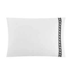 Aria 1500 Thread Count Cotton Sheet Set White With Black Stripe Embroidery By Chic Home -Home Decoration Shop GUEST 2dcae0a6 385d 4556 94f9 7bced3e0d1b5