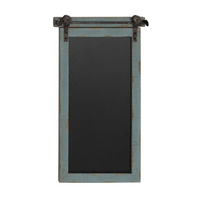Wood Sign Wall Decor With Chalkboard Blue - Olivia & May 8 Wood Sign Wall Decor With Chalkboard Blue - Olivia & May - Image 6