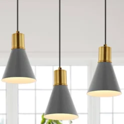6" 1-Light Apollo Mid-Century Modern Iron LED Pendant - JONATHAN Y -Home Decoration Shop GUEST 2f364ee3 286b 43fc 8601 219f39c76c5b