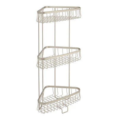 3 Tier York Lyra Shower Shelf Matte Silver - IDESIGN 6 3 Tier York Lyra Shower Shelf Matte Silver - IDESIGN - Image 4