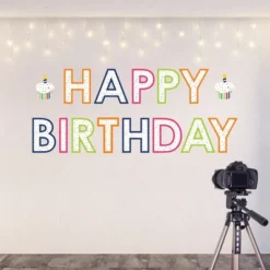 Big Dot Of Happiness Cheerful Happy Birthday - Peel And Stick Colorful Birthday Party Large Banner Wall Decals - Happy Birthday -Home Decoration Shop GUEST 3266fb56 f7c2 4f4b 9ce4 9b34a2a0e37b