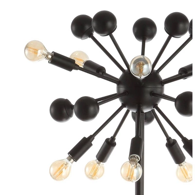 63" Metal Sputnik Floor Lamp (Includes LED Light Bulb) Black - Jonathan Y 5 63" Metal Sputnik Floor Lamp (Includes LED Light Bulb) Black - Jonathan Y - Image 3