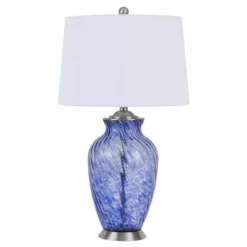 28" Glass Contemporary Table Lamp Blue - Cal Lighting -Home Decoration Shop GUEST 36135e80 9d1a 4c8e bb11 10eb98fdb5d4