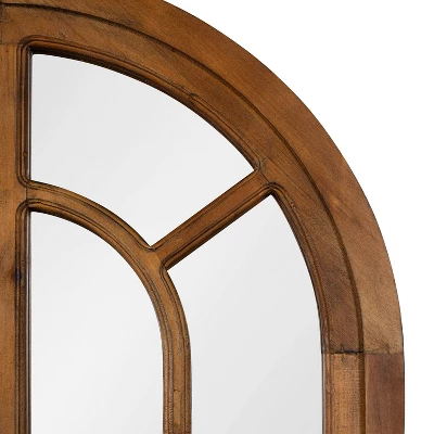 22" X 38" Boldmere Arch Wall Mirror Brown - Kate & Laurel All Things Decor 4 22" X 38" Boldmere Arch Wall Mirror Brown - Kate & Laurel All Things Decor - Image 2