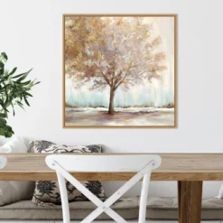 22" X 22" Infinite Peace By Eva Watts Framed Canvas Wall Art Light Brown - Amanti Art -Home Decoration Shop GUEST 3763b558 5edc 4632 a1a8 306f5fba5cab