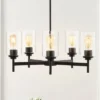 24" LED 5-Light Orpheus Industrial Iron Cylinder Chandelier Oil Rubbed Bronze/Clear - JONATHAN Y -Home Decoration Shop GUEST 3b223dd7 e00e 4bbd 86b0 816127caf492