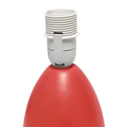 9.45" 2pk Petite Ceramic Oblong Bedside Table Desk Lamps With Matching Tapered Drum Shade Orange - Creekwood Home -Home Decoration Shop GUEST 3b80a16c 9db9 44d3 81c2 37fa469ee808